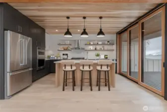 Virtually staged - main floor kitchen