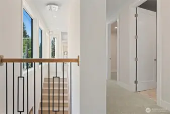 Upper level hallway.