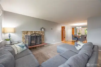 Enjoy the wood burning fireplace in the winter