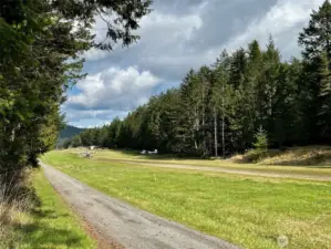 Pilots love the private airstrip.