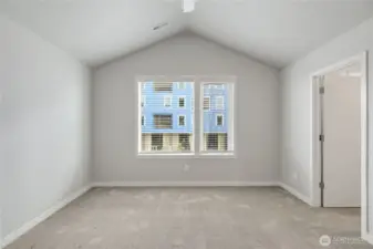 Primary Bedroom- Vaulted Ceilings