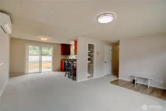 Living room flows nicely to the dining room and kitchen with eating space. Perfect for relaxing or entertaining