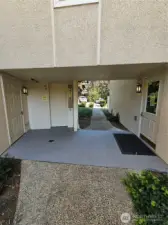 Easy access to parking from back door