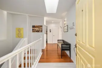 Skylights bring in even more light to the house.