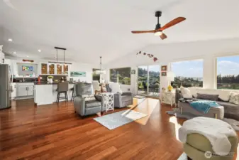 Spacious living area gives you plenty of room for entertaining.