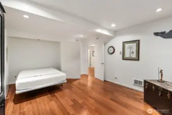 Another view of the office/den with murphy bed pulled out.