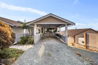 Boat house or car port...either way it is great additional vehicle storage.