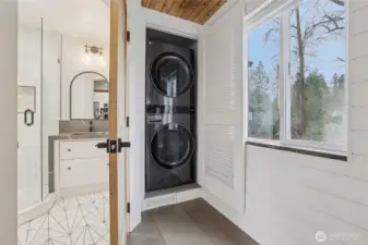 Main floor washer and dryer. 1 of 2 washer/dryer hookups