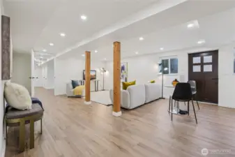 Lower level family room