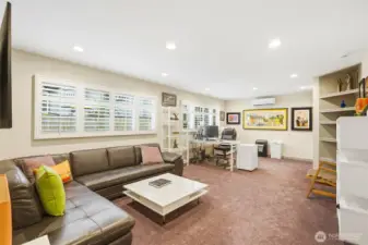 This space is currently used as a main floor office, but it is also the 4th main floor bedroom.