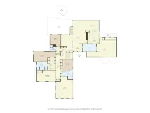 Main floor.  4 bedrooms (including primary suite).