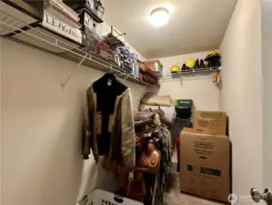 Primary closet