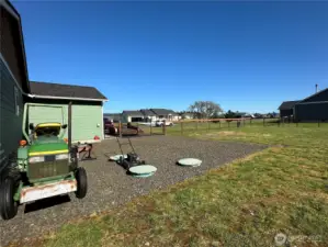 Side of home easy access septic pumping