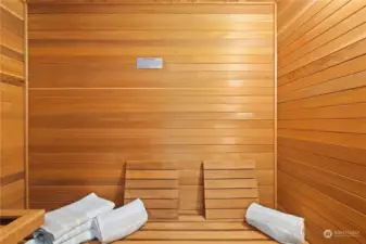 Primary bath features a sauna.