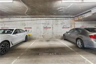 Dedicated underground parking. Space #55