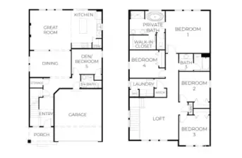 Ballard Floorplan. All Photos and virtual tour are for “Representational Purposes Only"