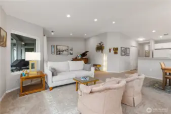 Entertain effortlessly in the living area open floor plan.