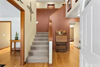 Entry to home, main staircase