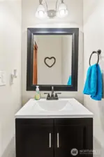 Downstairs powder room