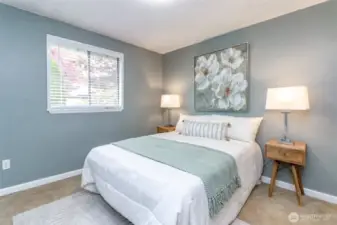 Second extra bedroom. Window faces the front yard.