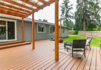 Covered area makes this a great place to BBQ year round.