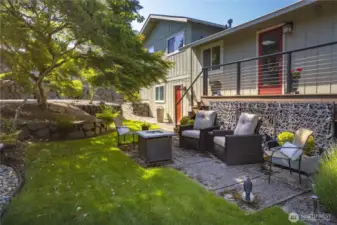 This Backyard has been consistently maintained, keeping the lawn and landscape healthy and visually appealing, and it feels like your own Private Park! This is a great place to get some shade and relax.