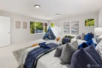 With three windows, new carpet underfoot, and ample floor space, this bright and versatile room can grow with your needs—perfect for guests, workouts, or a creative studio space.