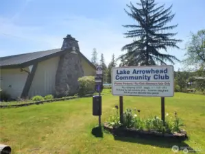 Community clubhouse with bathrooms and showers