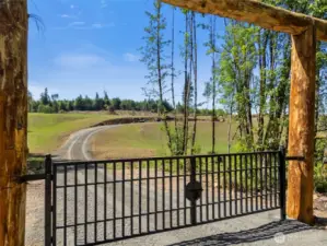 A peek into the property near NE corner
