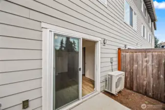 Exterior patio off lower level bedroom/office