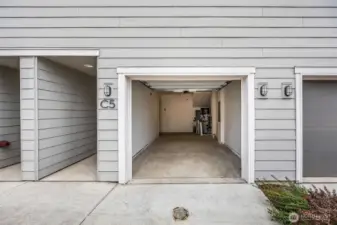 one car garage plus storage