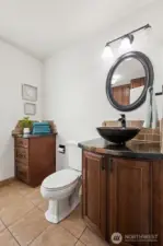 Main floor half bath