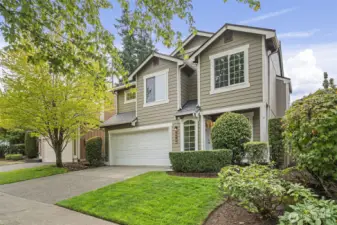 Home sits on a roomy corner lot