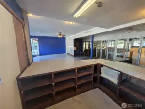 Behind the counter