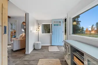 Charming entry with functional storage for everyday life.