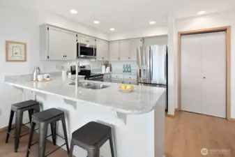 Storage galore, including pantry!