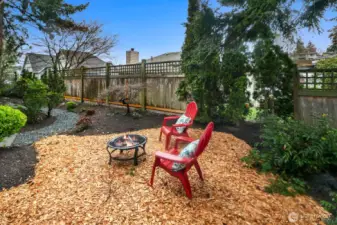 Low maintenance landscaping!