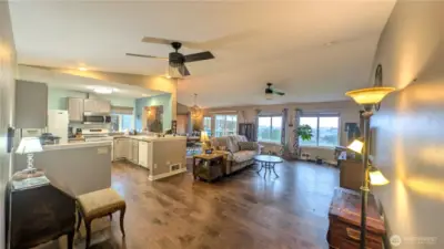 Open concept living with stunning views of the Pacific ocean