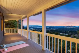 View from lower deck couldn't get any better!