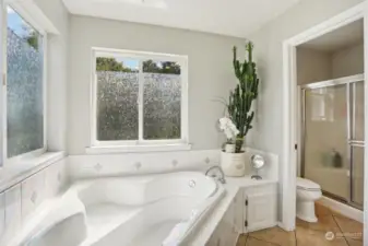 soaking tub for relaxing after a long day