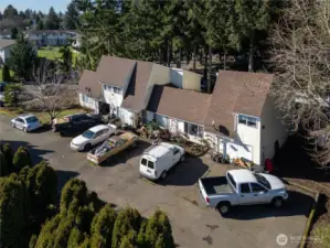 Each unit has its own garage + plenty of extra parking.