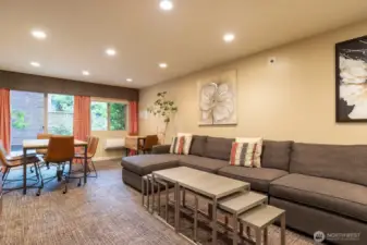Owner's lounge and media room.
