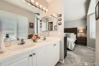 Primary bath with double sinks!