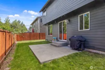 Fully fenced yard