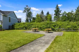 Picnic area next to home.