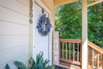 Front door entrance for the main floor unit.