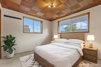 Upstairs bedroom #3. Virtually Staged.