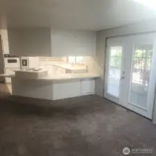 Family room off kitchen