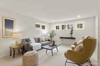 Large main floor bonus room-a great play room, media room or teen hang out.