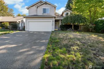 mature landscaping and nice sized frontage